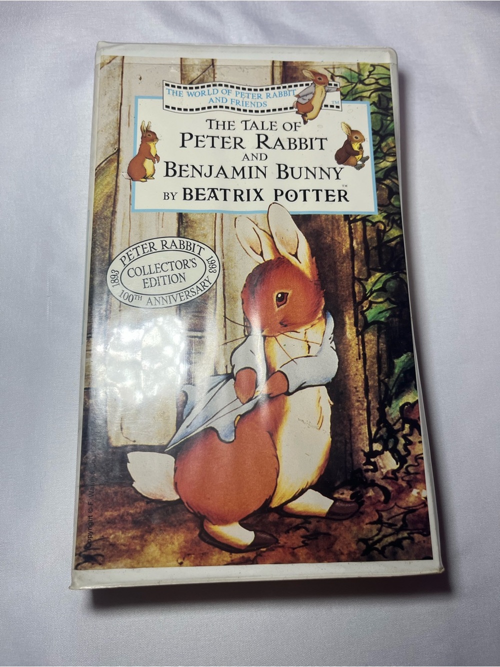 Vintage The Tale of Peter Rabbit & Benjamin Bunny VHS 1993 Clamshell